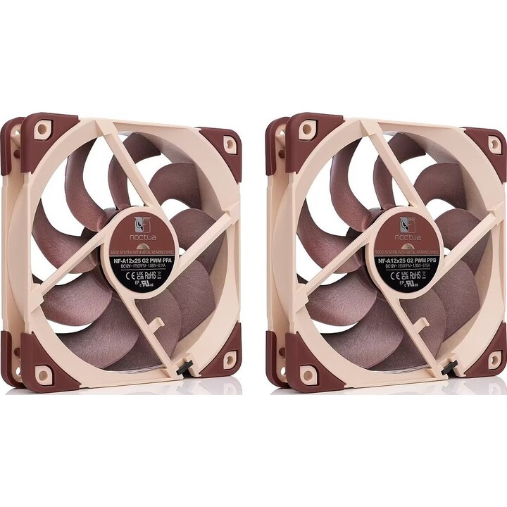 Ventilador Noctua NF-A12x25 G2 PWM Sx2-PP de 120 mm