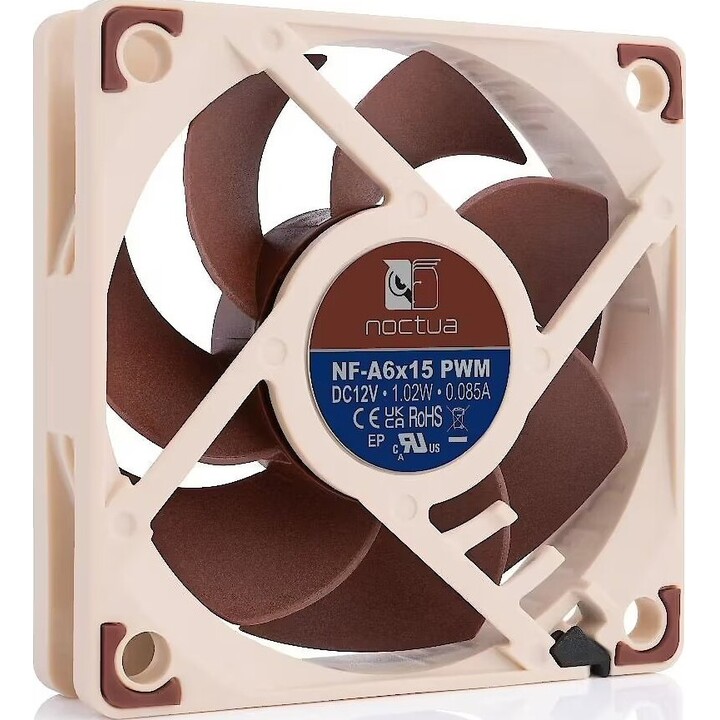 Ventilador Noctua NF-A6x15 PWM Slim de 60 x 15 mm NF-A6x15 PWM