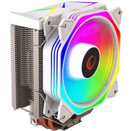 Refrigerador de CPU Rampage Octagon C50 LGA1700 AM5 1800 RPM 120 mm ARGB PWM Branco OCTAGONC50-WHITE
