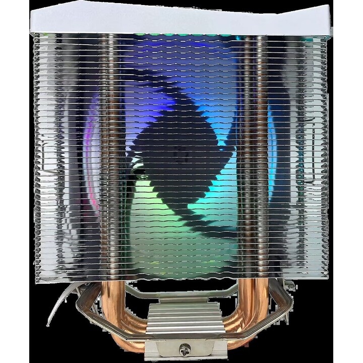 Refroidisseur de processeur Rampage Octagon C50 LGA1700 AM5 1 800 tr/min 120 mm ARGB PWM Blanc OCTAGONC50-WHITE