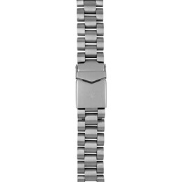 Bracciale Bauhaus in titanio, placcato argento, 22 mm