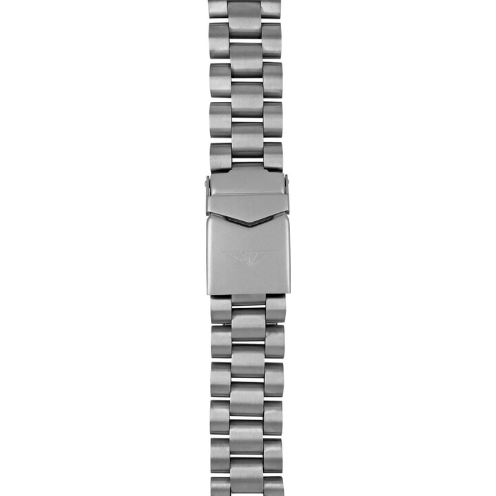 Bauhaus Titanium Bracelet, Silver, 22 mm