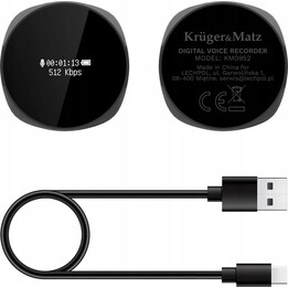 Registratore vocale digitale Kruger & Matz da 8 GB KM0952