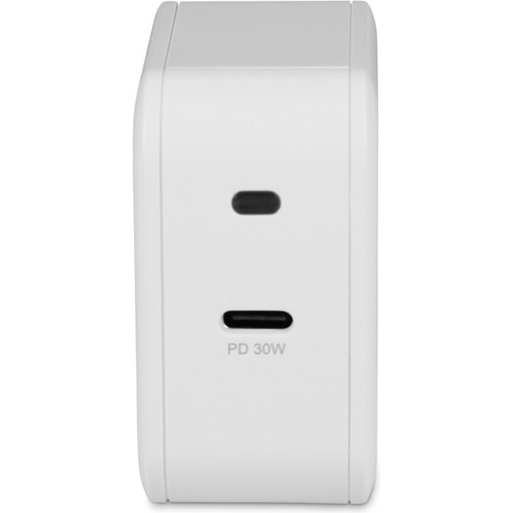 Adaptador de corriente LMP USB-C, 30 W, Power Delivery, cable de 1,5 m, blanco, 22549
