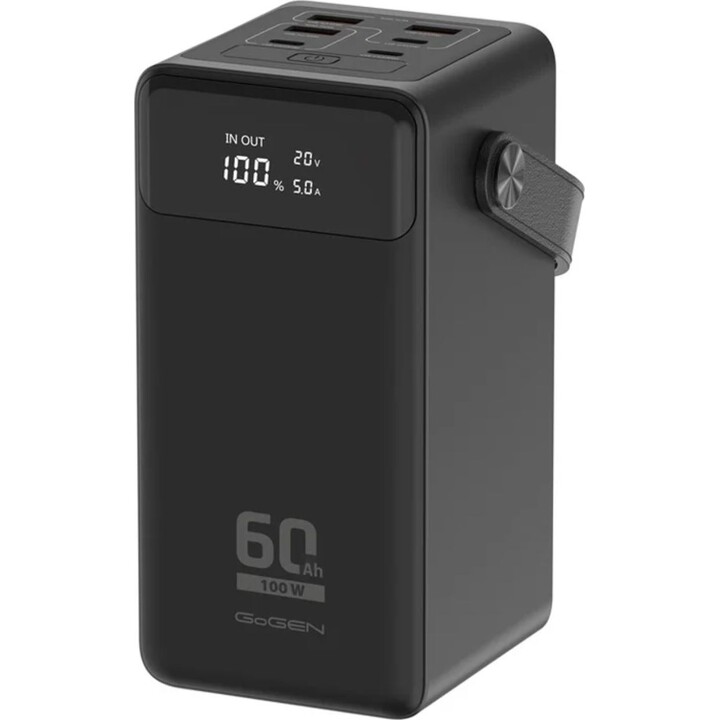Powerbank GoGEN PB600002B 60000 mAh PD 100W negro