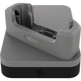 Fonte de alimentação Zebra CRDCUP-TC5A-1DF-B com carregamento rápido USB-C de 45 W para o TC501 com capa de proteção resistente