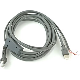 Cable USB apantallado Zebra CBA-U26-S09EBR con conector de tipo A, 9 pies
