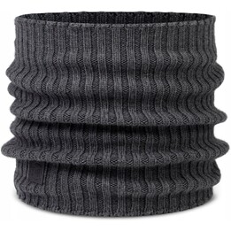 Buff Norval 673941 Cache-cou en laine mérinos tricotée, gris chiné, taille M