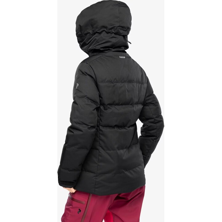 Chaqueta de plumón Peak Performance Shred 662950 para mujer, negra, talla S