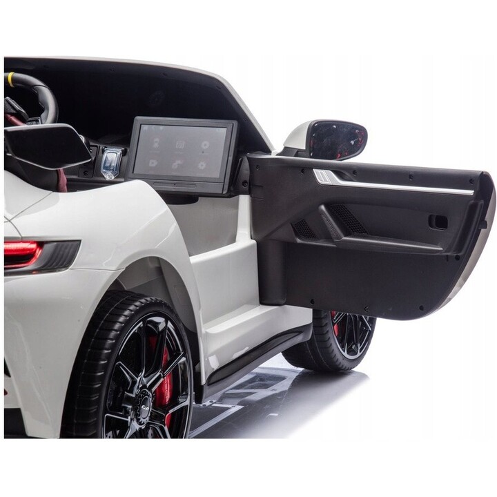 DK-P911 Coche eléctrico Porsche GT3 24V, color blanco