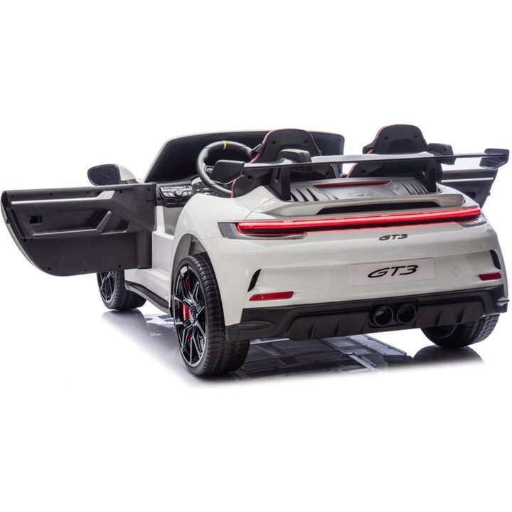 DK-P911 Porsche GT3 24V, voiture électrique pour enfants, blanche