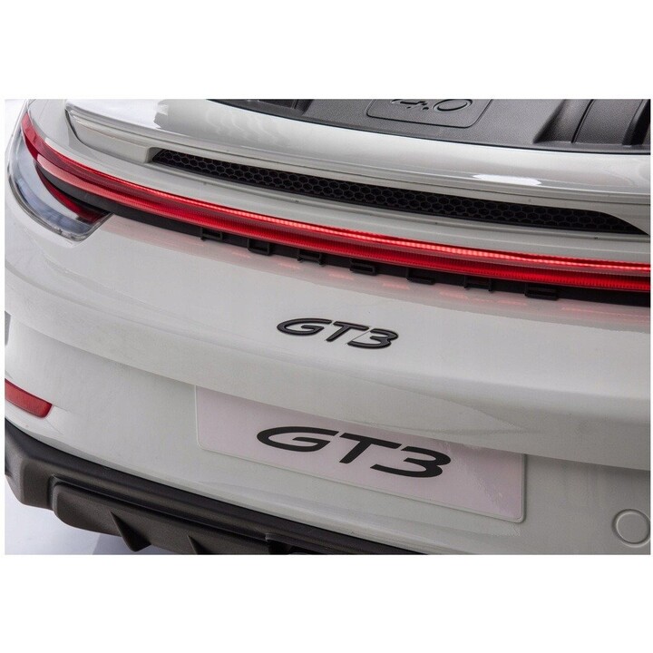 DK-P911 Coche eléctrico Porsche GT3 24V, color blanco