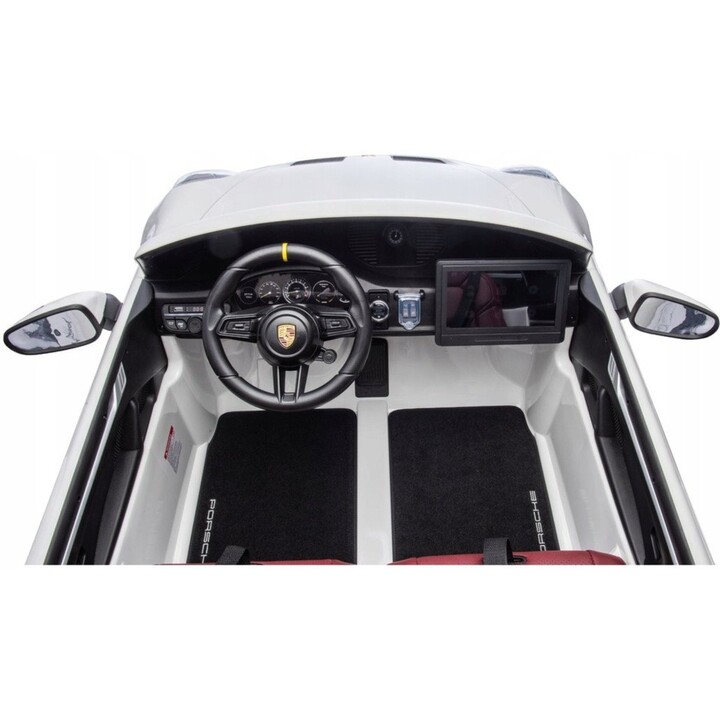 DK-P911 Porsche GT3 24V, voiture électrique pour enfants, blanche