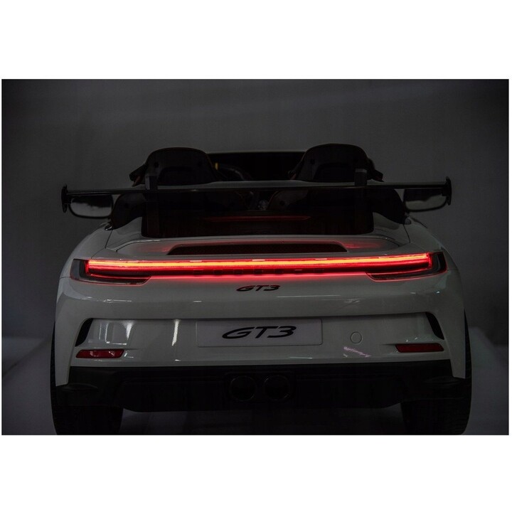 DK-P911 Porsche GT3 24V, voiture électrique pour enfants, blanche