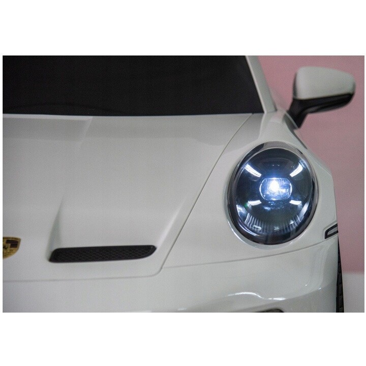 DK-P911 Coche eléctrico Porsche GT3 24V, color blanco