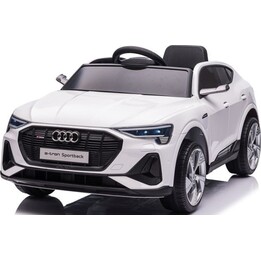Audi E-Tron QLS-6688 Auto elettrica a pedali con luci LED bianche e lettore MP3