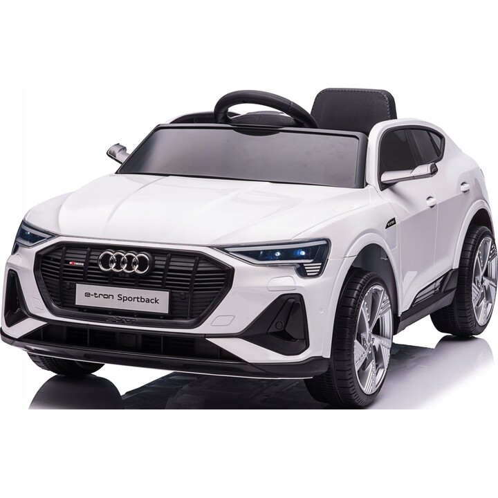 Audi E-Tron QLS-6688 Auto elettrica a pedali con luci LED bianche e lettore MP3