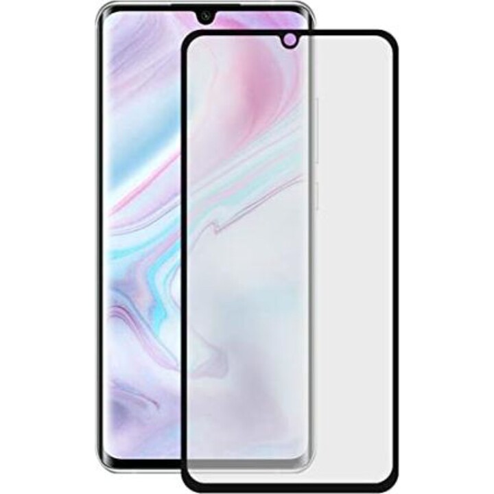 9H Full Glue 2,5D schwarzer Displayschutz aus gehärtetem Glas für Xiaomi Mi Note 10/Note 10 Pro
