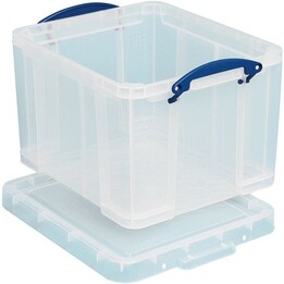 Caixa de arrumação Really Useful Box 35CCB, 35 l, 48,0 x 39,0 x 31,0 cm, transparente