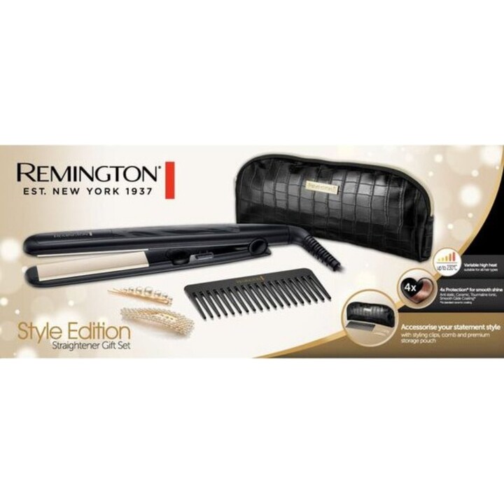 Alisador de cabelo Remington Straight S3500GP com revestimento cerâmico, incluindo bolsa e pente