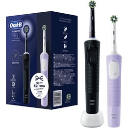 Braun Oral-B Vitality Pro Duo adult toothbrush rotary-oscillating black blue white