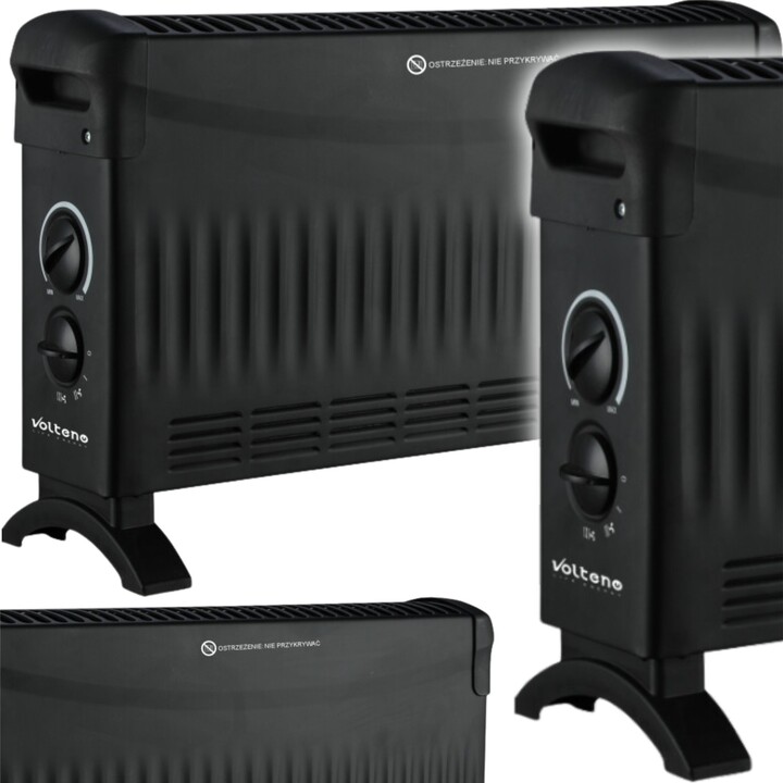 Volteno basic convection heater VO2456 2000 W 750 W 1250 W 2000 W black