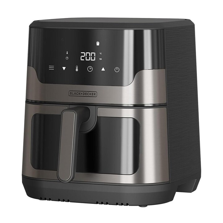 Friggitrice ad aria Black+Decker BXAF8001E, 1700 W, 8 L, nera