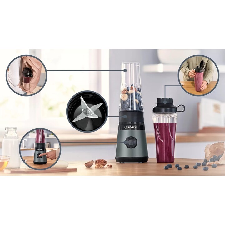 Bosch VitaPower MMB2111S blender 0,6 L Mélangeur de table 450 W Argent