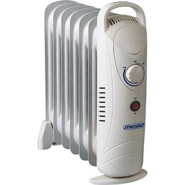 Aquecedor elétrico Mesko MS7804, radiador a óleo elétrico, para uso interno, branco, 700 W