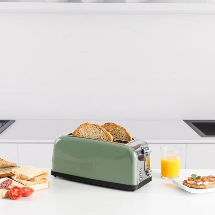 Taurus Vintage Toaster, olivgrün, 1500 W