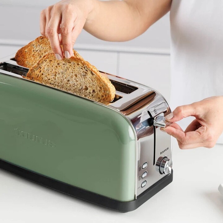 Taurus Vintage Toaster, olivgrün, 1500 W