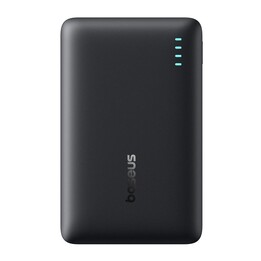 Powerbank Baseus EnerFill FP21 da 22,5 W con porte USB-A e USB-C e capacità di 10000 mAh, colore nero.