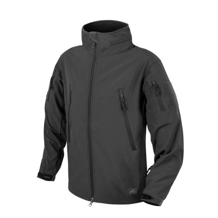 Chaqueta Helikon-Tex Gunfighter con protección contra el viento y efecto piel de tiburón - negra, talla: s