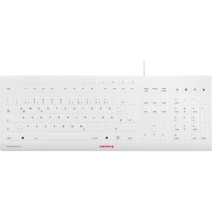Clavier Cherry Stream Protect - Blanc
