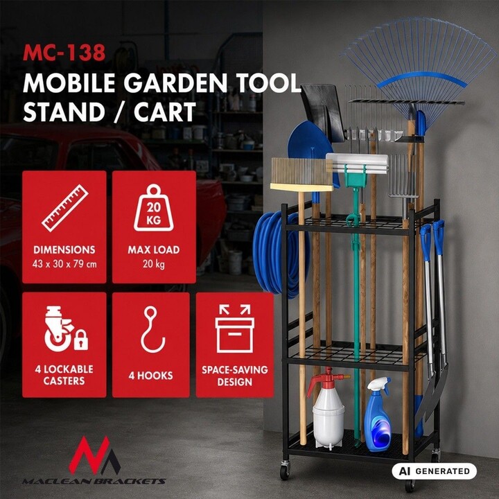 Mobiler Gartengeräteständer MC-138