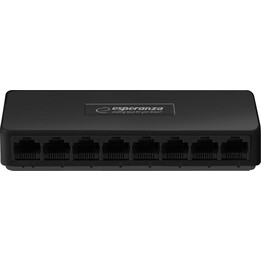 Esperanza NOVA switch di rete Gigabit a 8 porte, nero