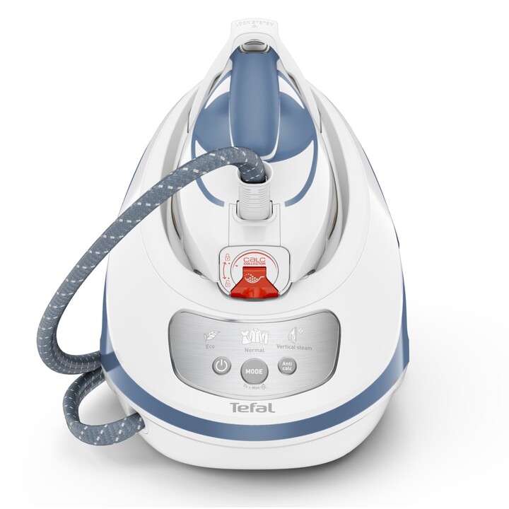 Tefal Express Protect SV9202 2800 W 1.8 L Piastra autopulente Durilium AirGlide Bianca, Blu