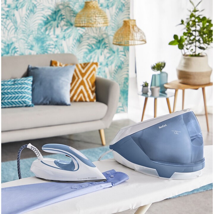 Tefal Express Protect SV9202 2800 W 1.8 L Durilium AirGlide Autoclean soleplate White, Blue