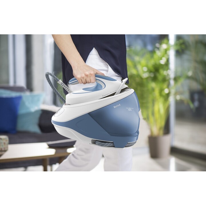 Tefal Express Protect SV9202 2800 W 1,8 L Durilium AirGlide Autoclean soleplate Blanc, Bleu
