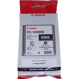 CANON PFI-102MBK CARTOUCHE NOIRE MATE IPF500 IPF600 IPF700
