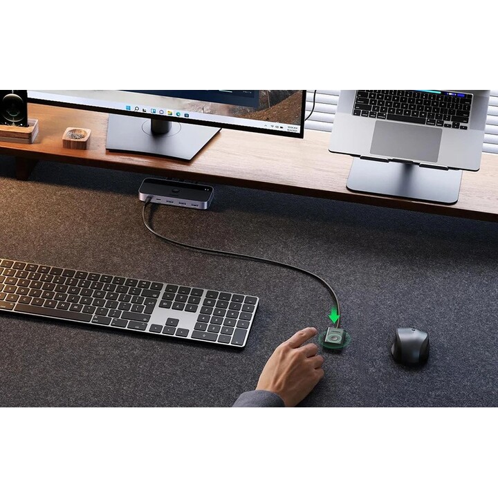 Commutateur USB 3.0 Ugreen CM662, 2×4 sorties, noir