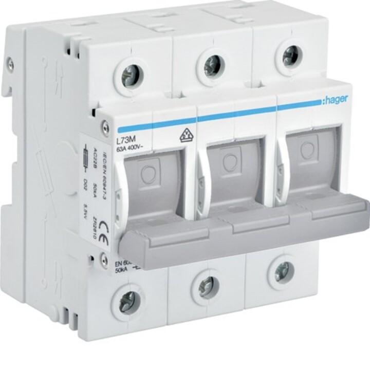 Interruptor elétrico Hager L73M 3P