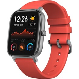 Amazfit GTS 1,65-Zoll-AMOLED-GPS-Smartwatch – Zinnoberrot