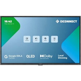 i3-CONNECT Aspen 4 10010821 Interaktives Display 65 Android 15 EDLA 8 GB RAM 128 GB QLED 3840 x 2160