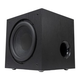 Subwoofer Vulkkano SUB10 150W RMS Roble Negro 10 Polegadas Ativo RCA