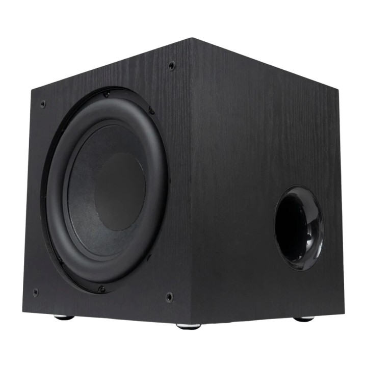 Subwoofer Vulkkano SUB10 150W RMS Roble Negro 10 Polegadas Ativo RCA