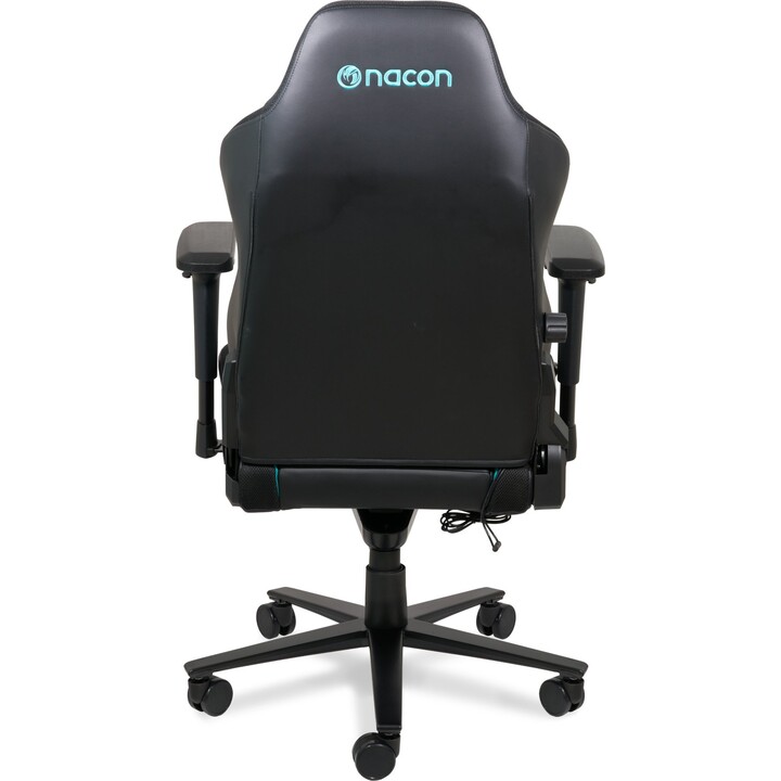 Cadeira de jogos Nacon CH-800PRGB Pro RGB, preta e azul