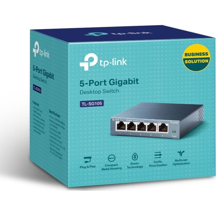 5-Port 10/100/1000Mbps Desktop-Switch TL-SG105