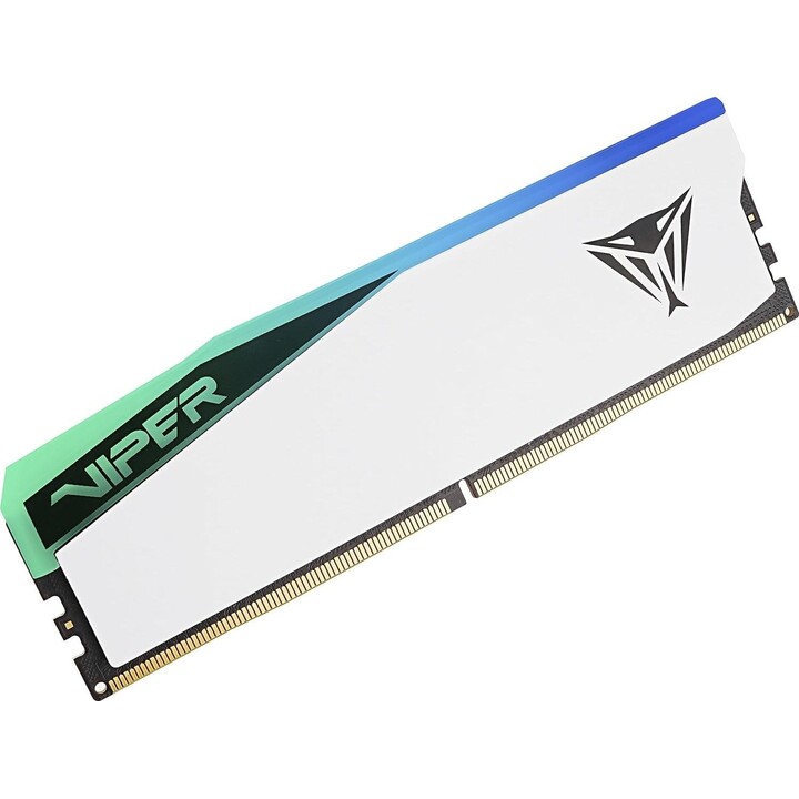 Mémoire DDR5 Viper Elite 5 RGB 16 Go/5600 MHz (1 x 16 Go) CL38 blanche