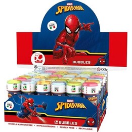 Burbujas de jabón 60 ml Expositor de Spiderman 36 unidades